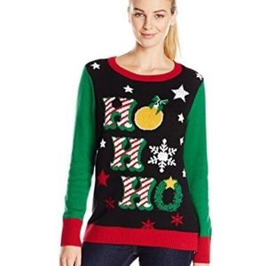 Ho Ho Ho Light Up Ugly Christmas Sweater XS
